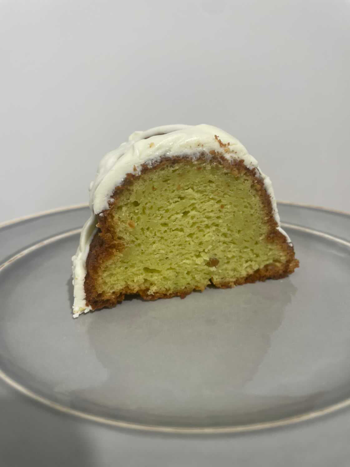 Pistachio Cake with Creamy Vanilla Frosting