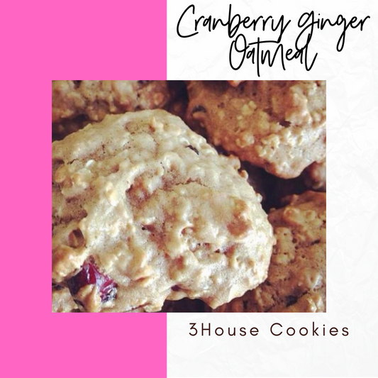 Cranberry Ginger Oatmeal Cookies